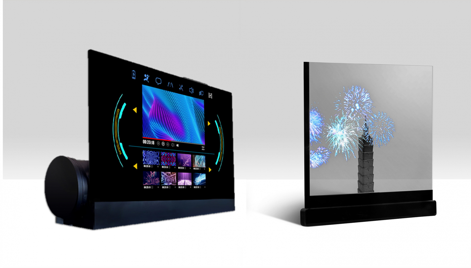 可卷式、折迭性、高透明